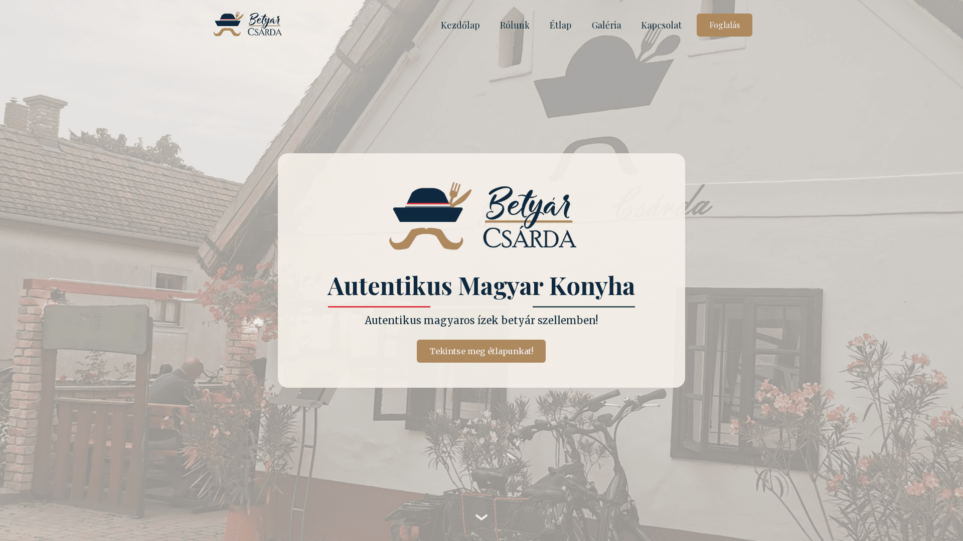 Betyár Csárda referencia projekt